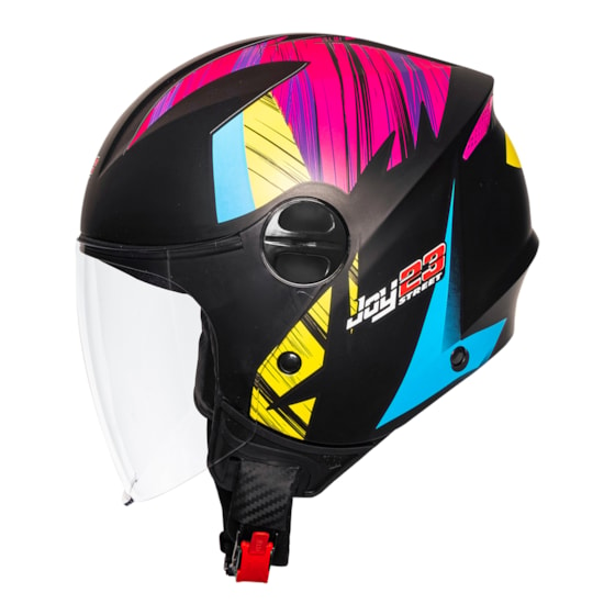 Capacete taurus wind visor V3 techno preto fosco em Promoção na