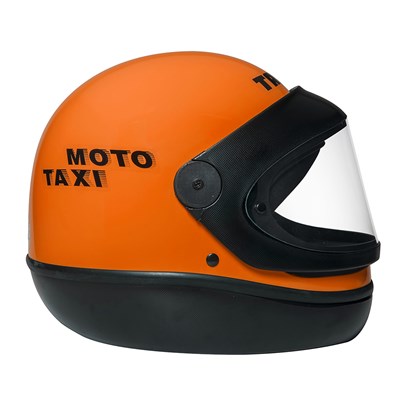 Capacete San Marino Moto Taxi Laranja